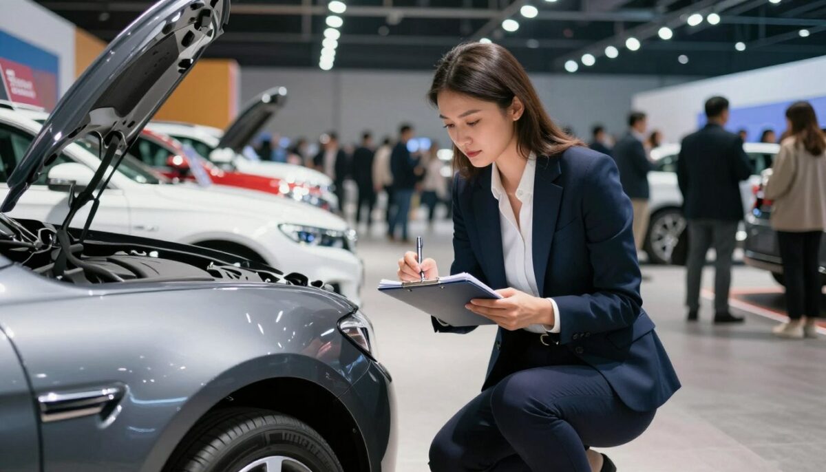 women buying cars at auction alone